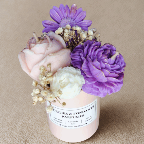 Bouquet de cire <br>Lavande Iris – Image 6