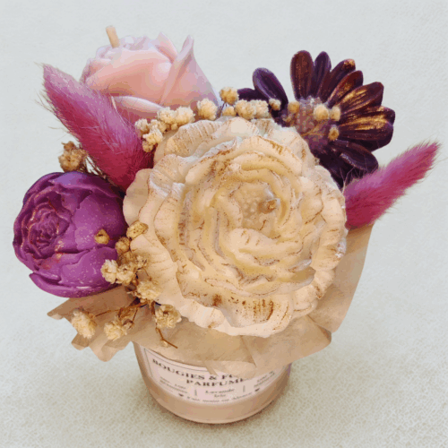 Bouquet de cire <br>Lavande Iris – Image 5