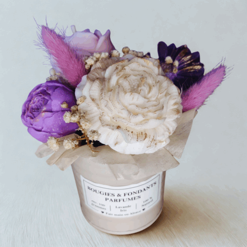 Bouquet de cire <br>Lavande Iris – Image 4