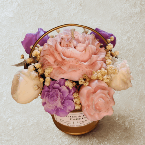 Bouquet de cire <br>Lavande Iris – Image 2