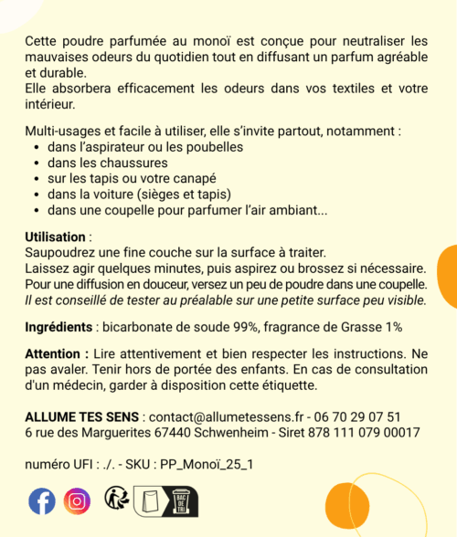 Poudre parfumée <br>Monoï – Image 3
