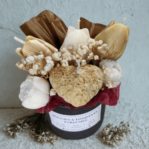Bouquet de cire <br> Parfum fleur de coton